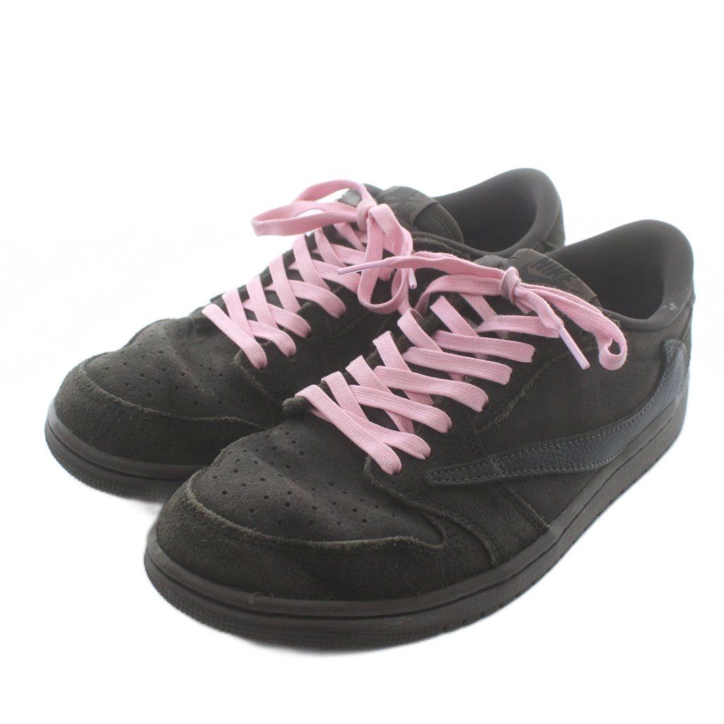 ナイキ NIKE トラヴィススコット Travis Scott Air Jordan 1 Low OG SP Velvet Brown and Dark Moch スニーカー ローカット US 8 5 26 5㎝ 茶色 ピンク DM 7866 202