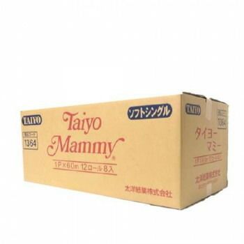 太洋紙業 1364 トイレットペーパー S マミー赤 60 m 12 R×8入