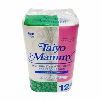 太洋紙業 1364 トイレットペーパー S マミー赤 60 m 12 R×8入