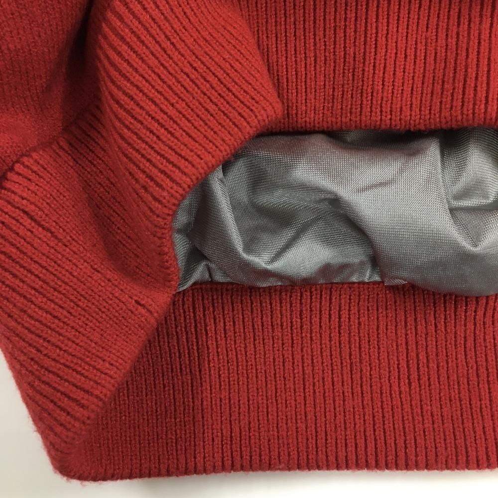 美品】ジャックバニー セーター レッド×白 フロントロゴ 裏地付 ニット