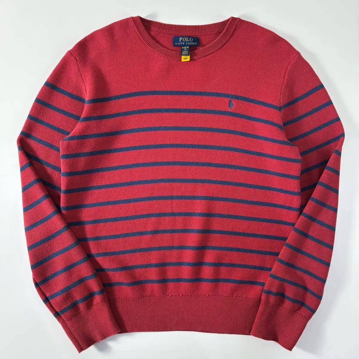 POLO RALPH LAUREN ポロラルフローレン 刺繍 コットン ピンク ストライプ ニット