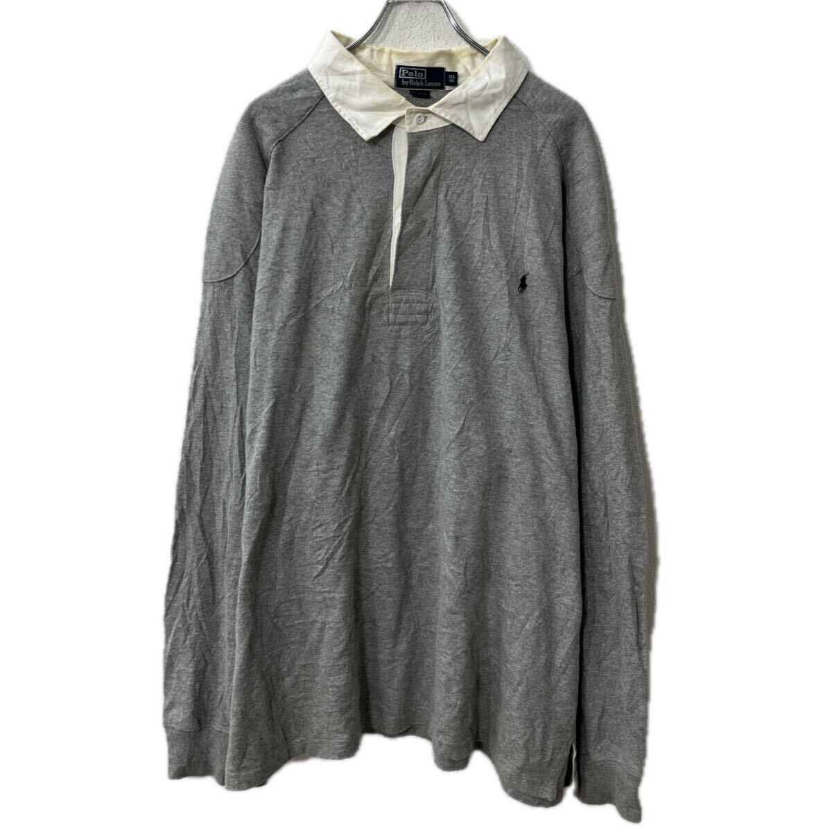 POLO Ralph Lauren 長袖 ポロシャツ 3XL グレー ポロ ラルフローレン 