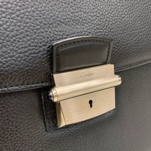 Cartier(カルティエ) パシャ ドゥ ビジネスバッグ レザー ブラック
