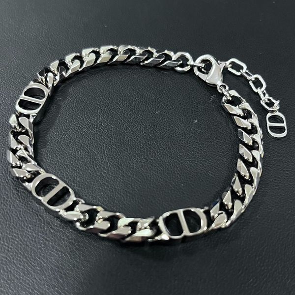 クリスチャンディオール|Christian Dior アイコン CD チェーンリンク ブレスレット シルバー