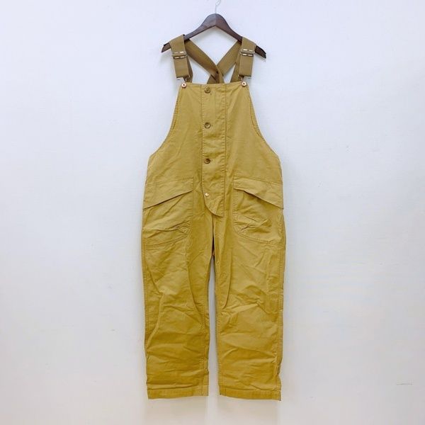 norbit ノービット サロペット オールインワン ワーク パンツ オックスパラフィンオーバーオール 古着 メンズ ベージュ ズボン DM 15553