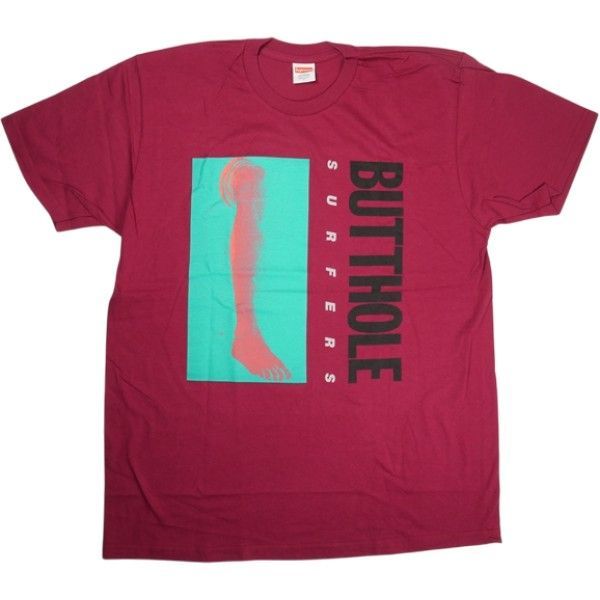 Size L SUPREME シュプリーム 21 SS Butthole Surfers Leg Tee Magenta Tシャツ バーガンディー 品-