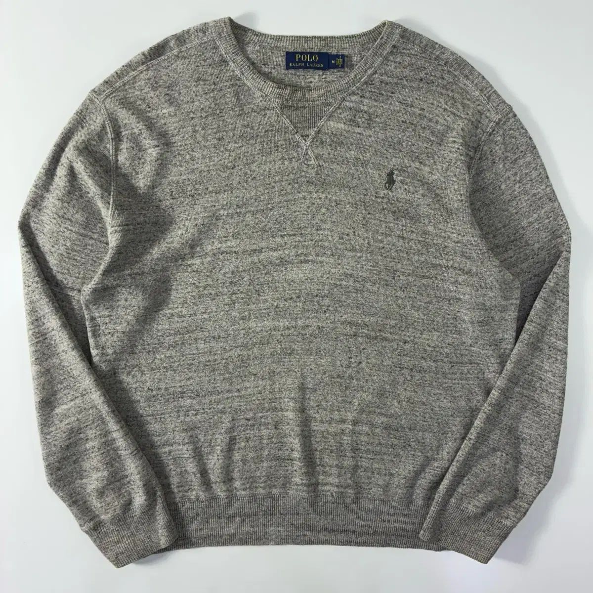 Polo ポロ ラルフローレン 刺繍 コットン グレー ニット