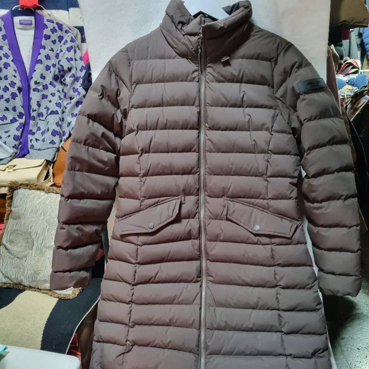 EIDER アイダー ガチョウ ぬいぐるみ ファー ダウンジャケット ロング丈