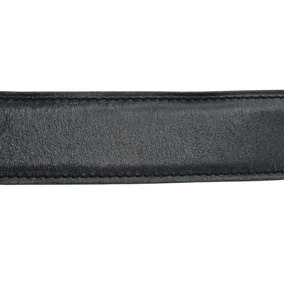 HERMES エルメス レザー 替えベルト バックルなし □K 90 ブラック/チャ M2512-k088 HERMES - HERMES エルメス レザー 替えベルト バックルなし □K 90