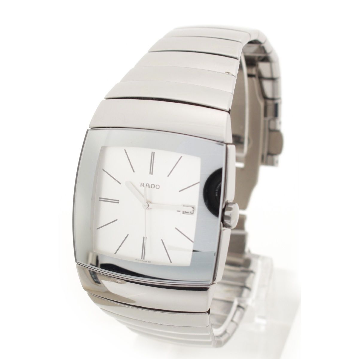 ラドー セラミック シントラ XXL ウォッチ 腕時計 クオーツ シルバー文字盤 シルバー