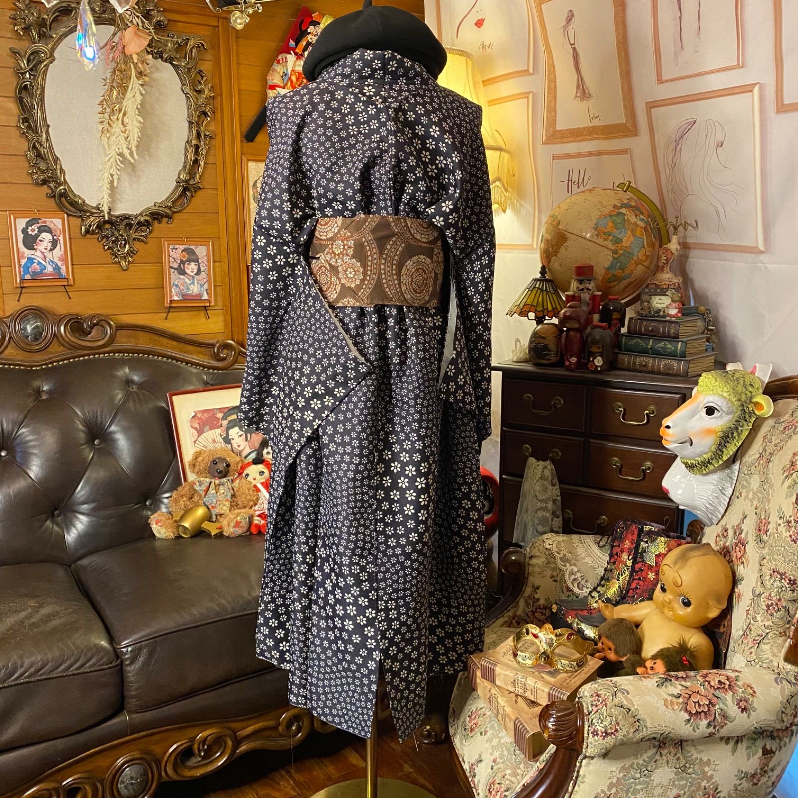 古着リメイクワンピース　NO.67S f1411a780d49898792b76bc80fdde8