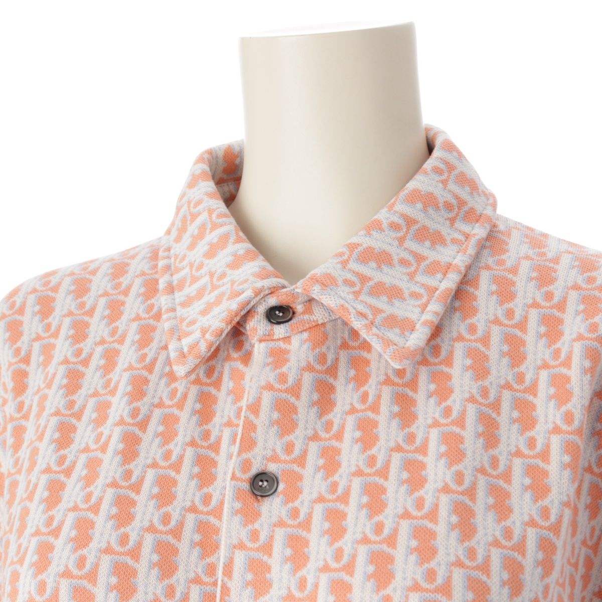クリスチャンディオール 20SS コットン オブリーク総柄 長袖シャツ