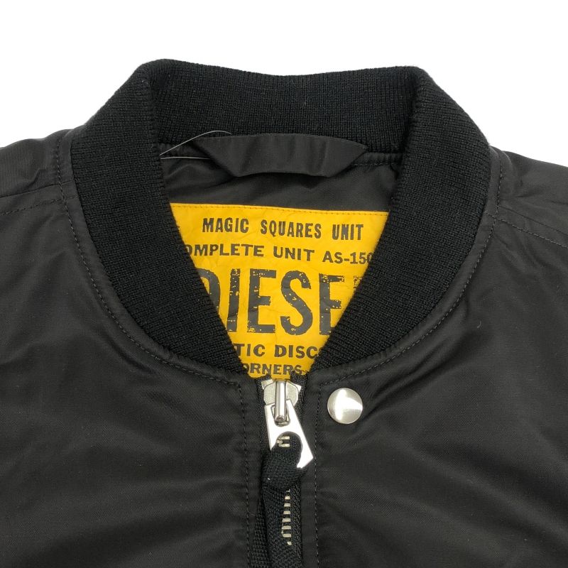 中古】DIESEL MA-1フライトジャケット XXL ブラック ディーゼル[10