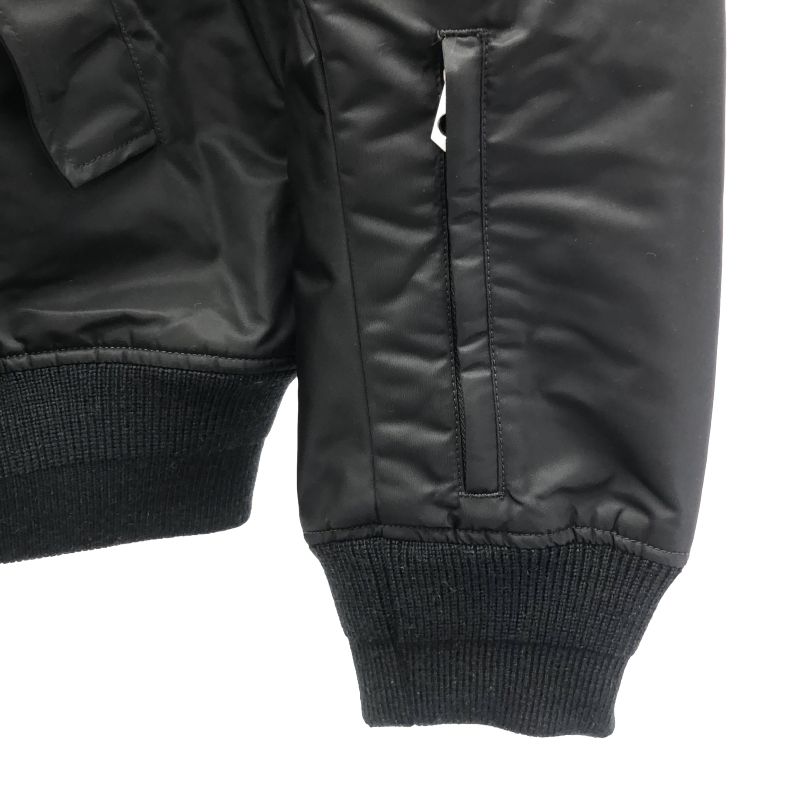 中古】DIESEL MA-1フライトジャケット XXL ブラック ディーゼル[10