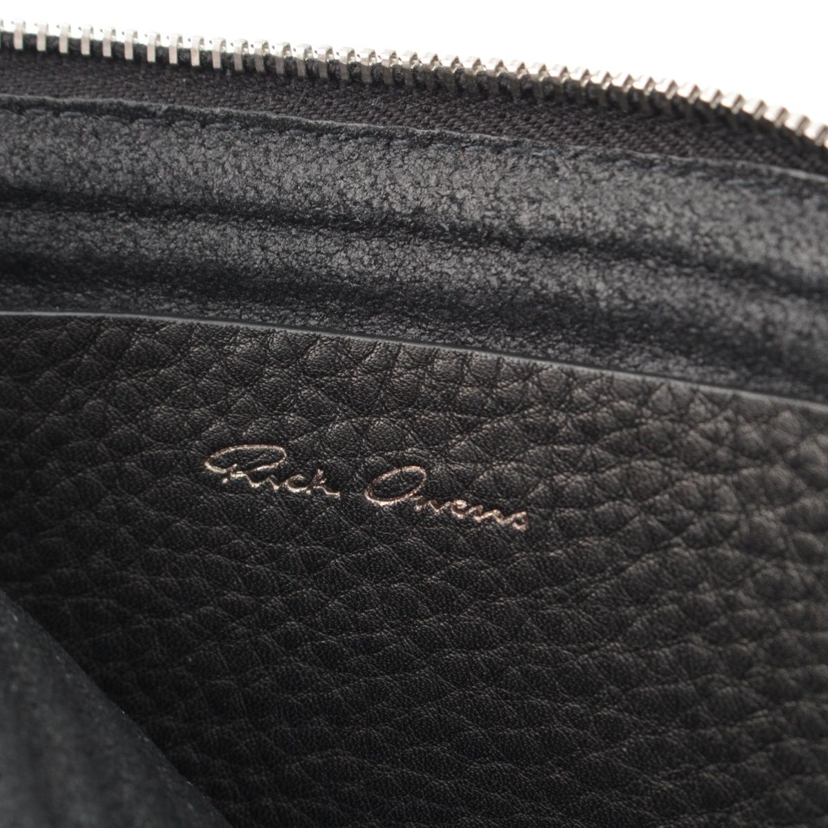  リックオウエンス 22 AW RICK WALLET リックウォレット レザー ステッチ コインケース コンパクトウォレット ブラック コインケース 小銭入れ 小物