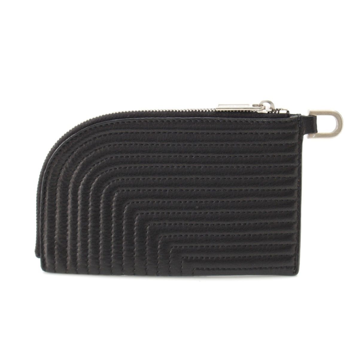 リックオウエンス 22 AW RICK WALLET リックウォレット レザー ステッチ コインケース コンパクトウォレット ブラック