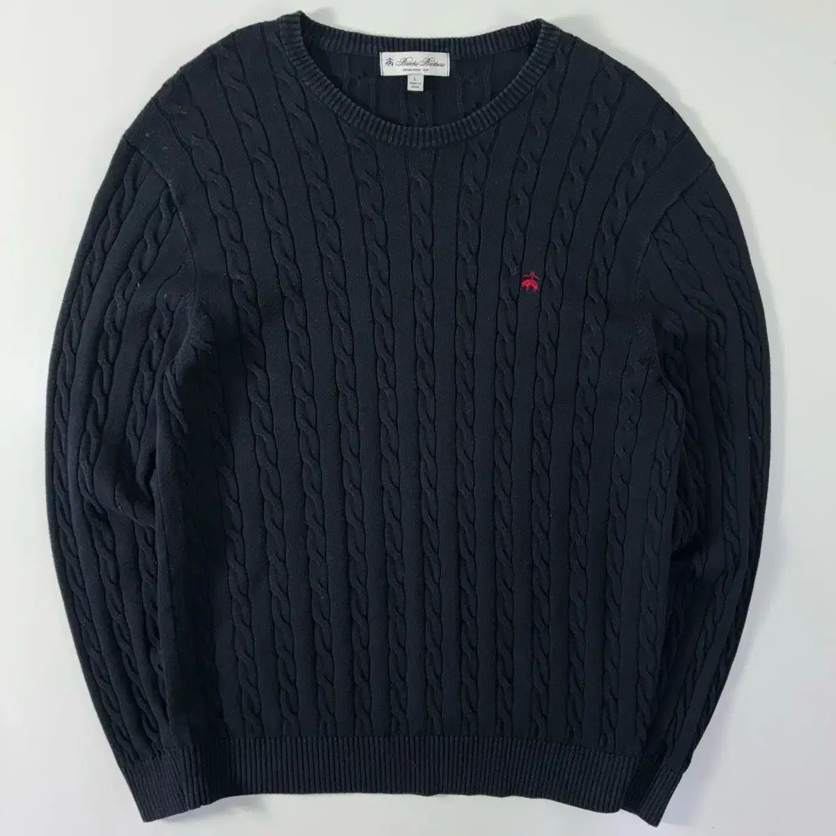 Brooks Brothers ブルックス ブラザーズ コットン ケーブル編みニット