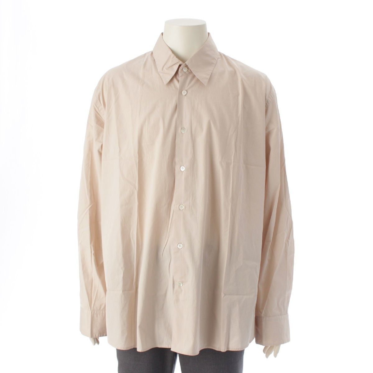 マルニ 18 SS コットン オーバーサイズ 長袖シャツ トップス ベージュ 46