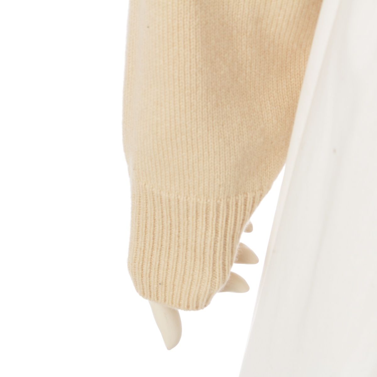 セリーヌ カシミヤ エディ期 馬車刺繍 クルーネック ショート丈 ニット  