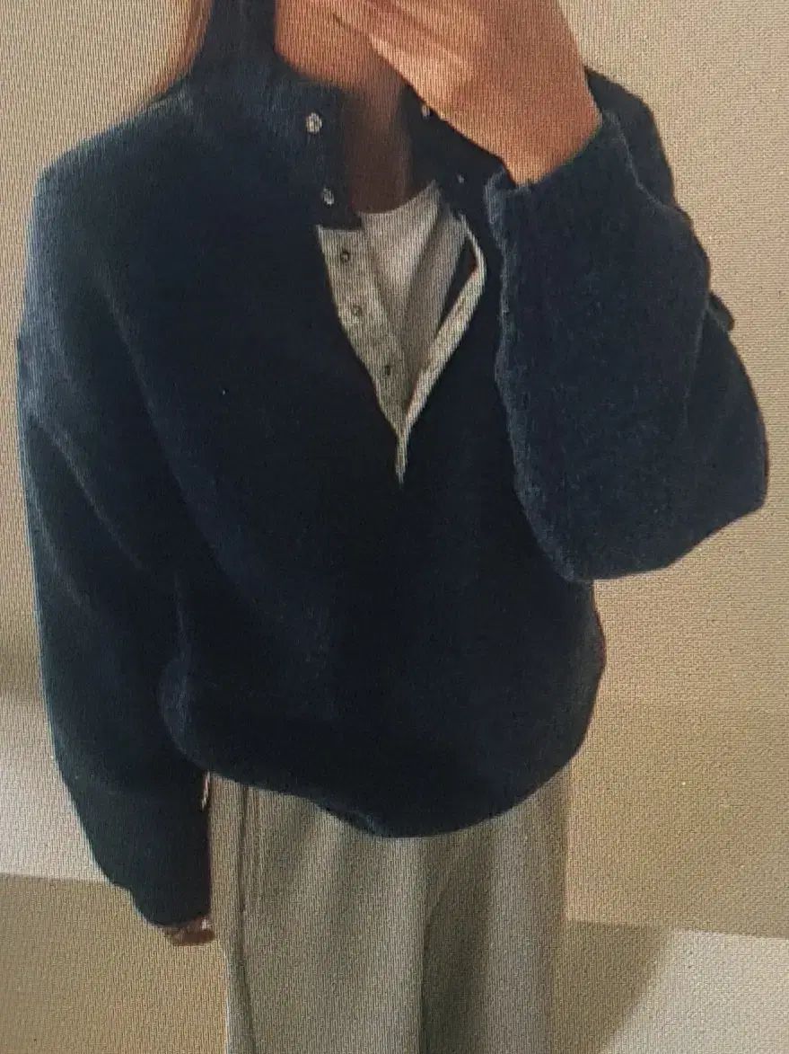 海外配送 ハーフネック ボタン 半オープン セーター 複数カラー