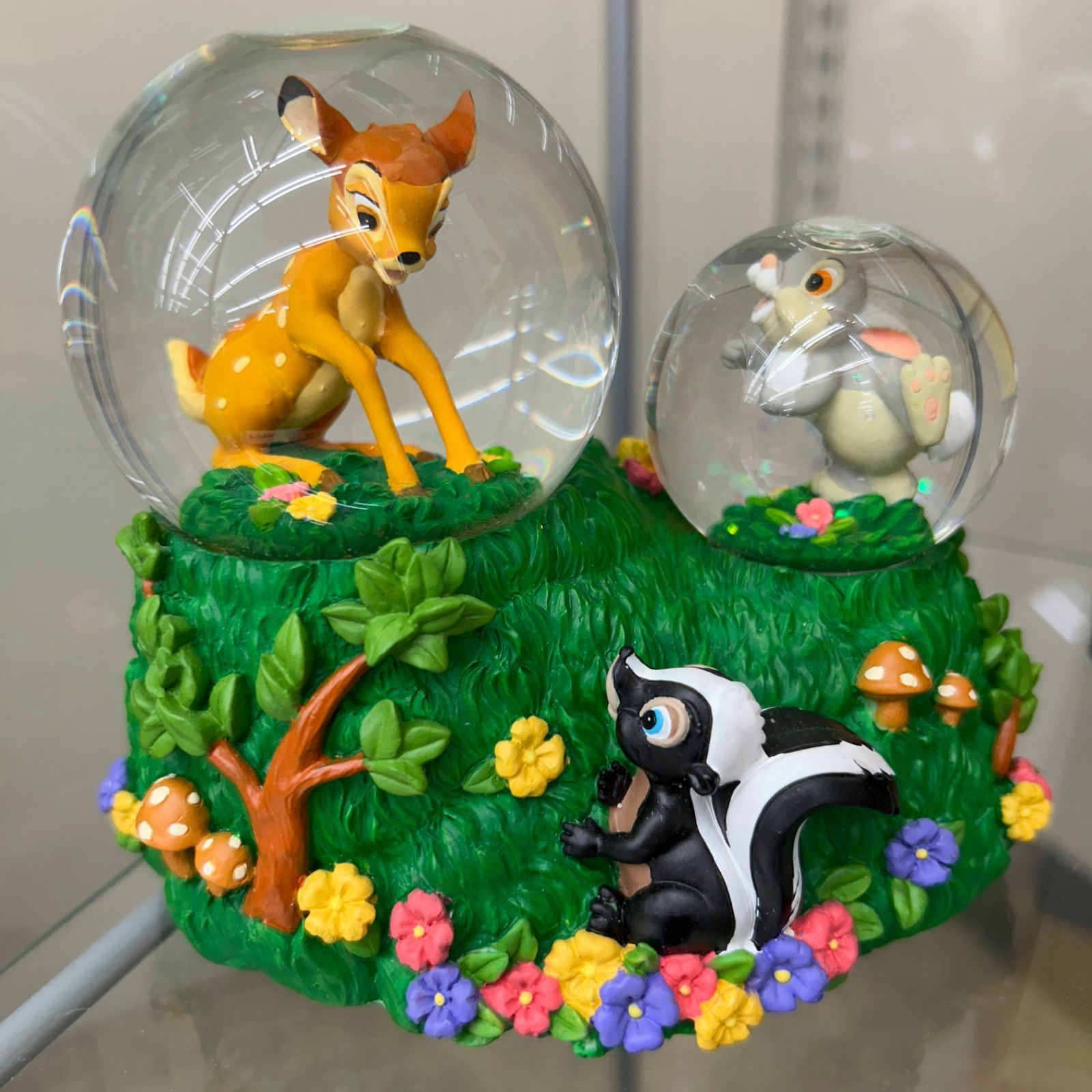 リユース Disney バンビ オルゴール付きスノードーム 管理260108-05