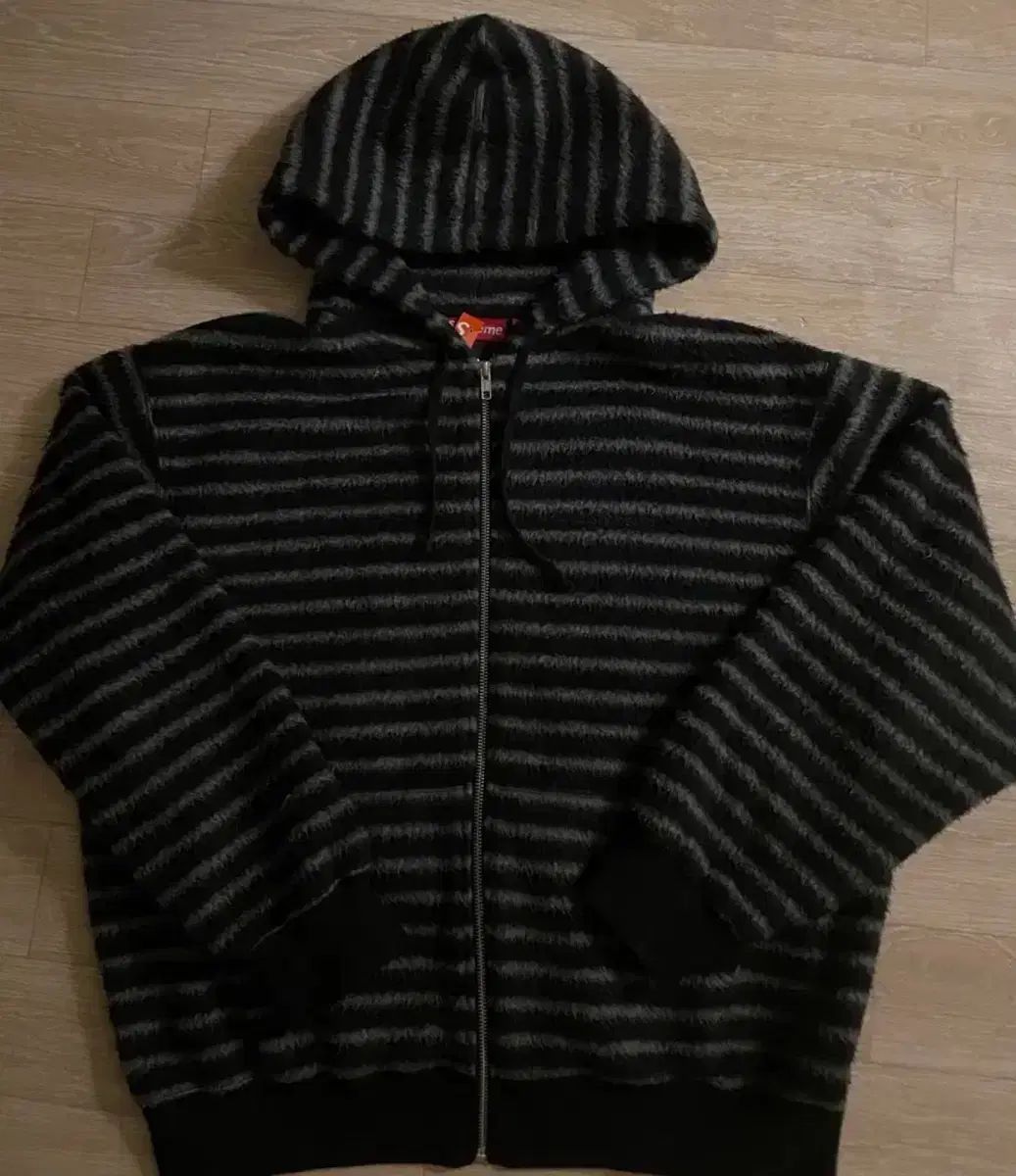 S シュプリーム ブラッシュド フードジップアップ