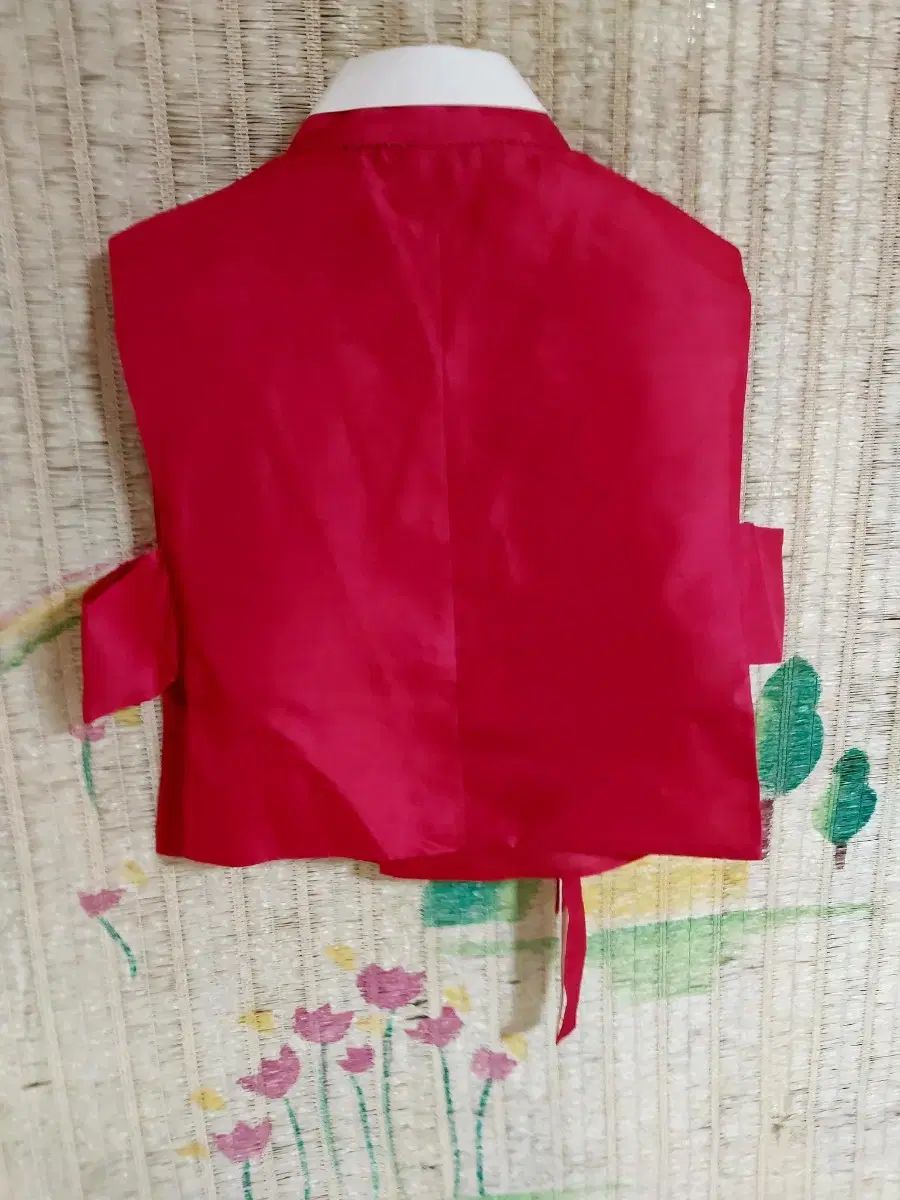 レッド 本革シルク レディース ベスト