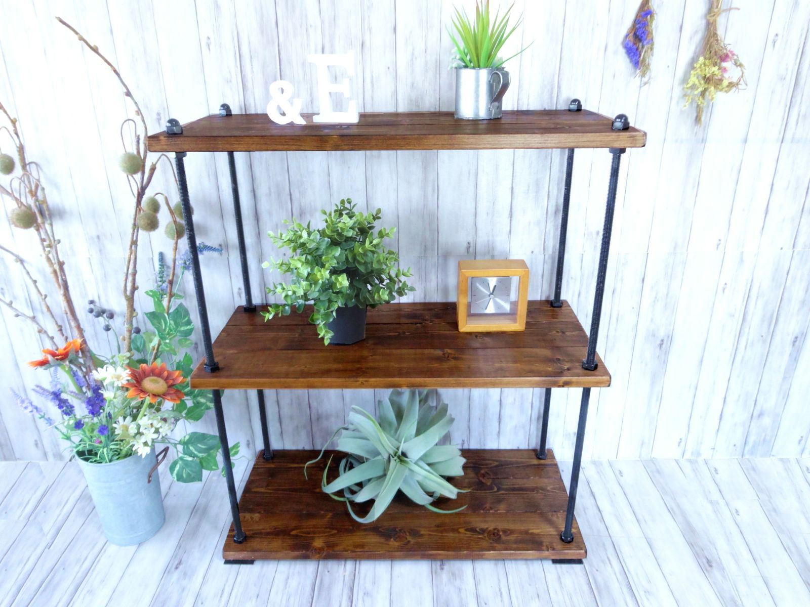 ハンドメイド シャビーボルトラック ダークチーク色