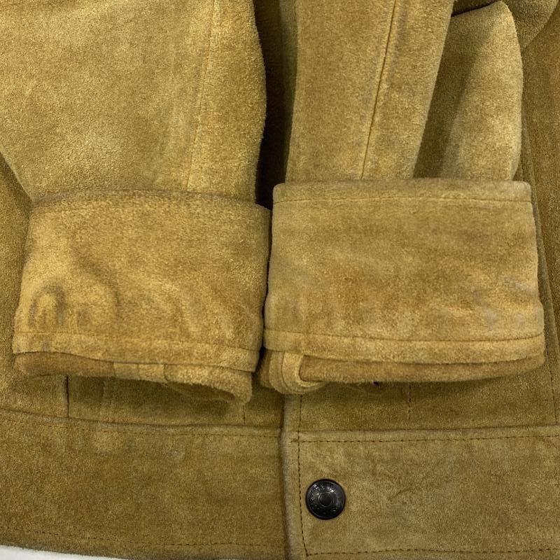 中古】SUGARCANE スエードレザー トラッカージャケット ブラウン 36