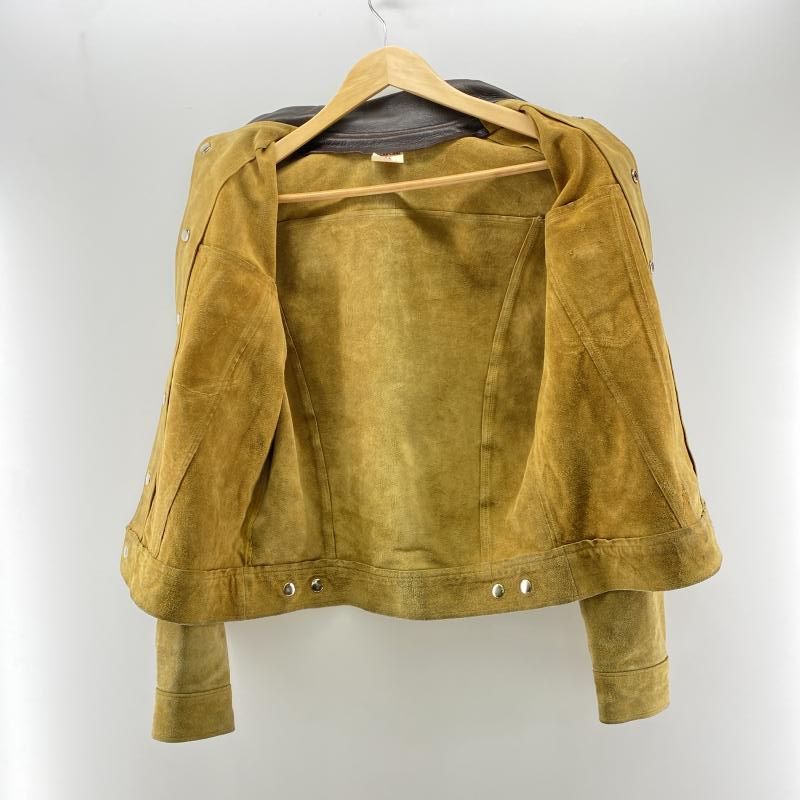 中古】SUGARCANE スエードレザー トラッカージャケット ブラウン 36