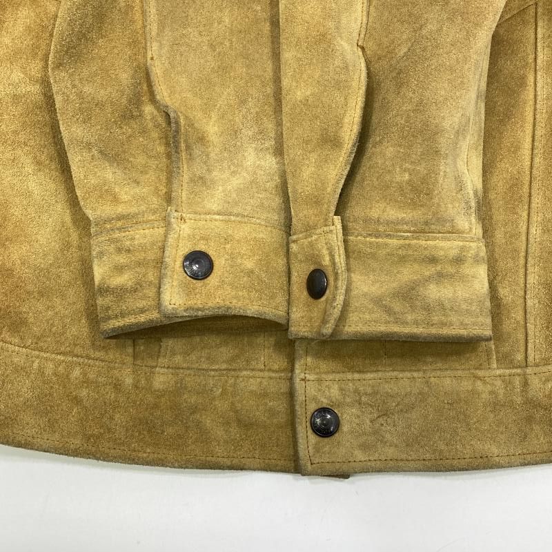 中古】SUGARCANE スエードレザー トラッカージャケット ブラウン 36