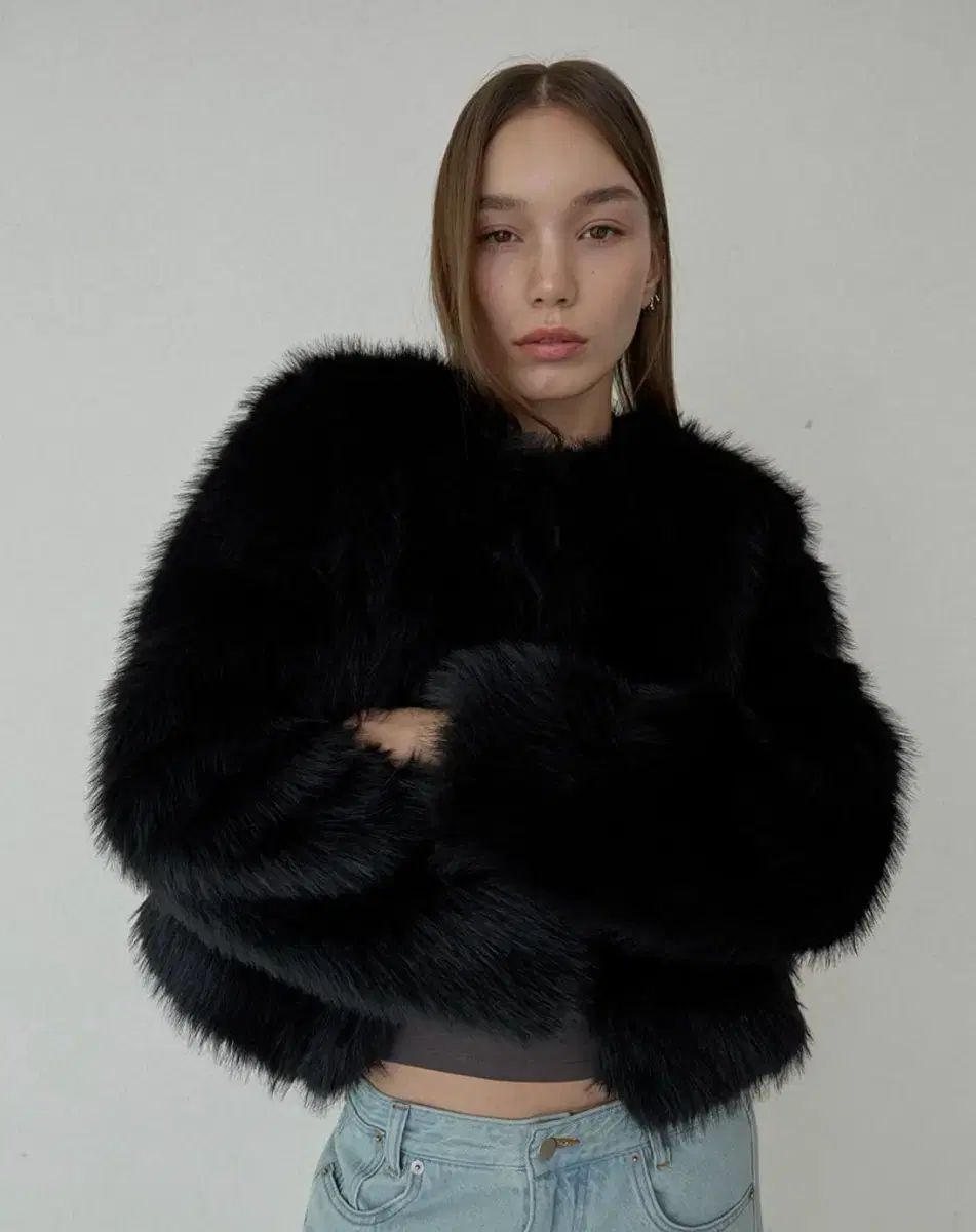 オデス ファージャケット ブラック