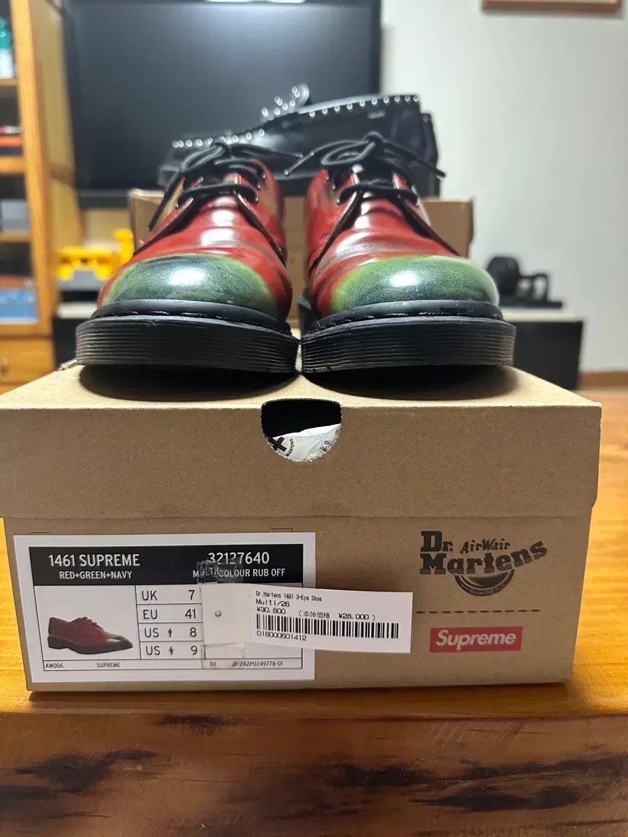 DR. MARTENS × Supreme 1461 MULTI uk 7