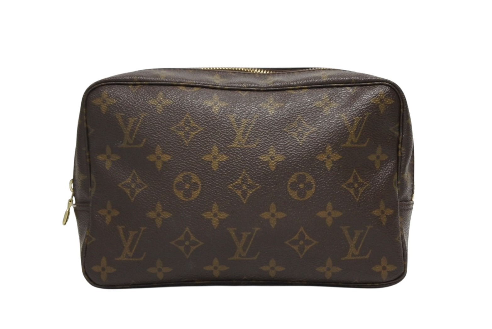 LOUIS VUITTON ルイヴィトン トゥルーストワレット23 コスメポーチ クラッチバッグ ポーチ モノグラム ブラウン 4 b 010807