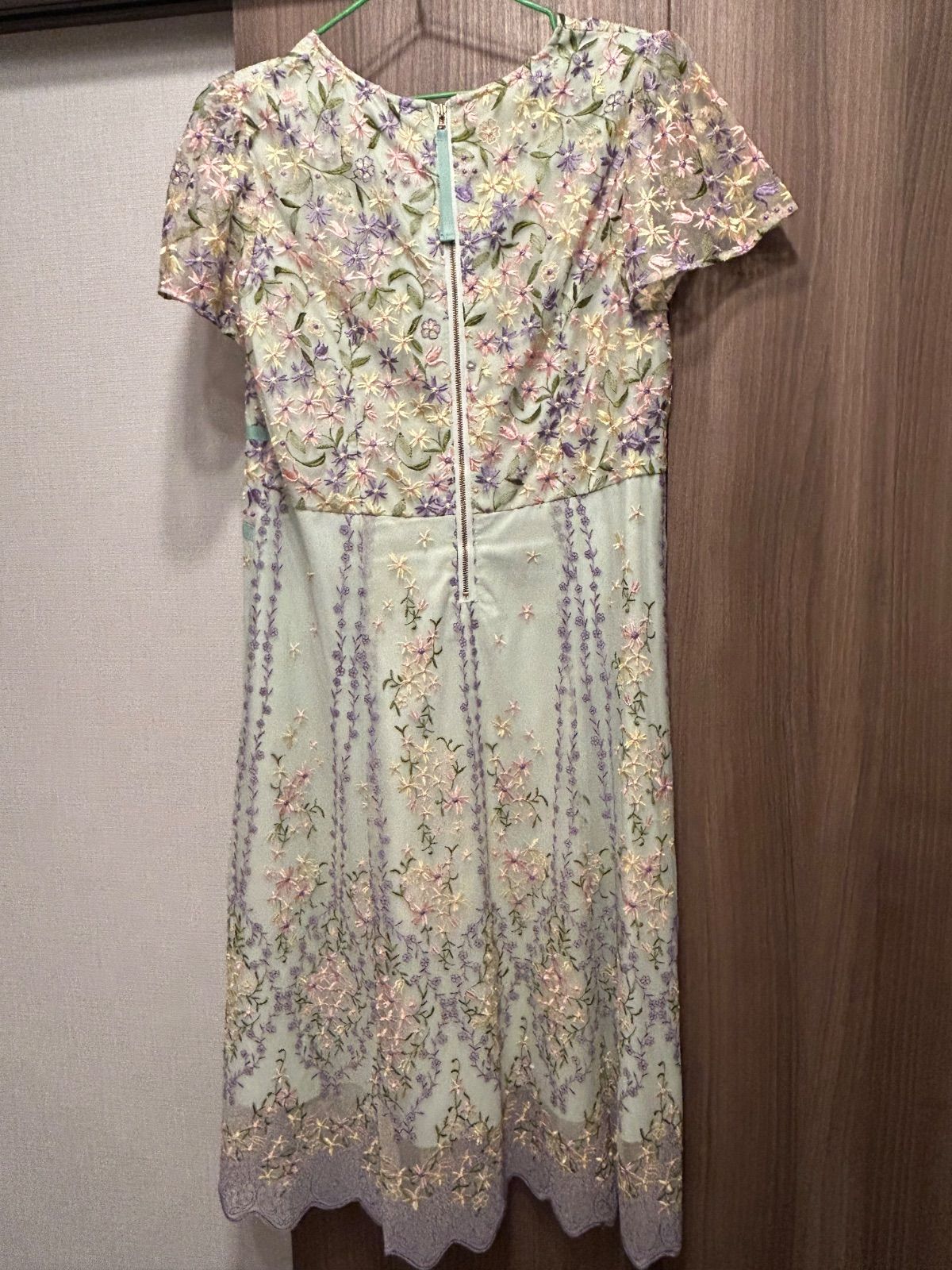 Rose Tiara Jewel チュールフラワークロスリボンワンピース42