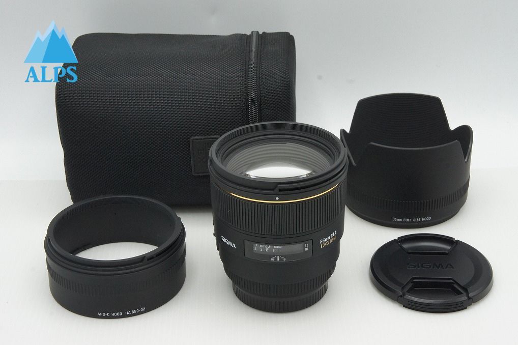 SIGMA シグマ AF 85 mm F 1.4 EX DG HSM Canon キヤノン EFマウント 単焦点レンズ フルサイズ ケース付 260106 j