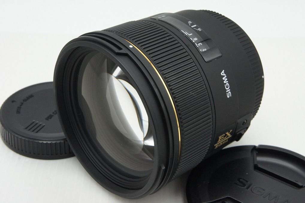 SIGMA シグマ AF 85 mm F 1.4 EX DG HSM Canon キヤノン EFマウント 単焦点レンズ フルサイズ ケース付 260106 j