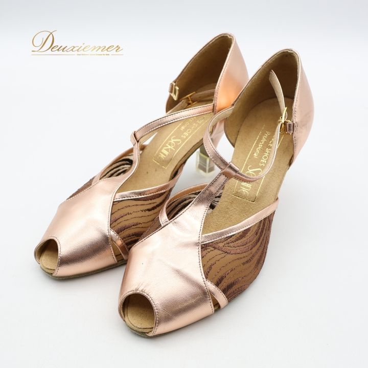 社交ダンス 衣装 シューズ 23cm ピンク系 セキネ SEKINE 靴 くつ