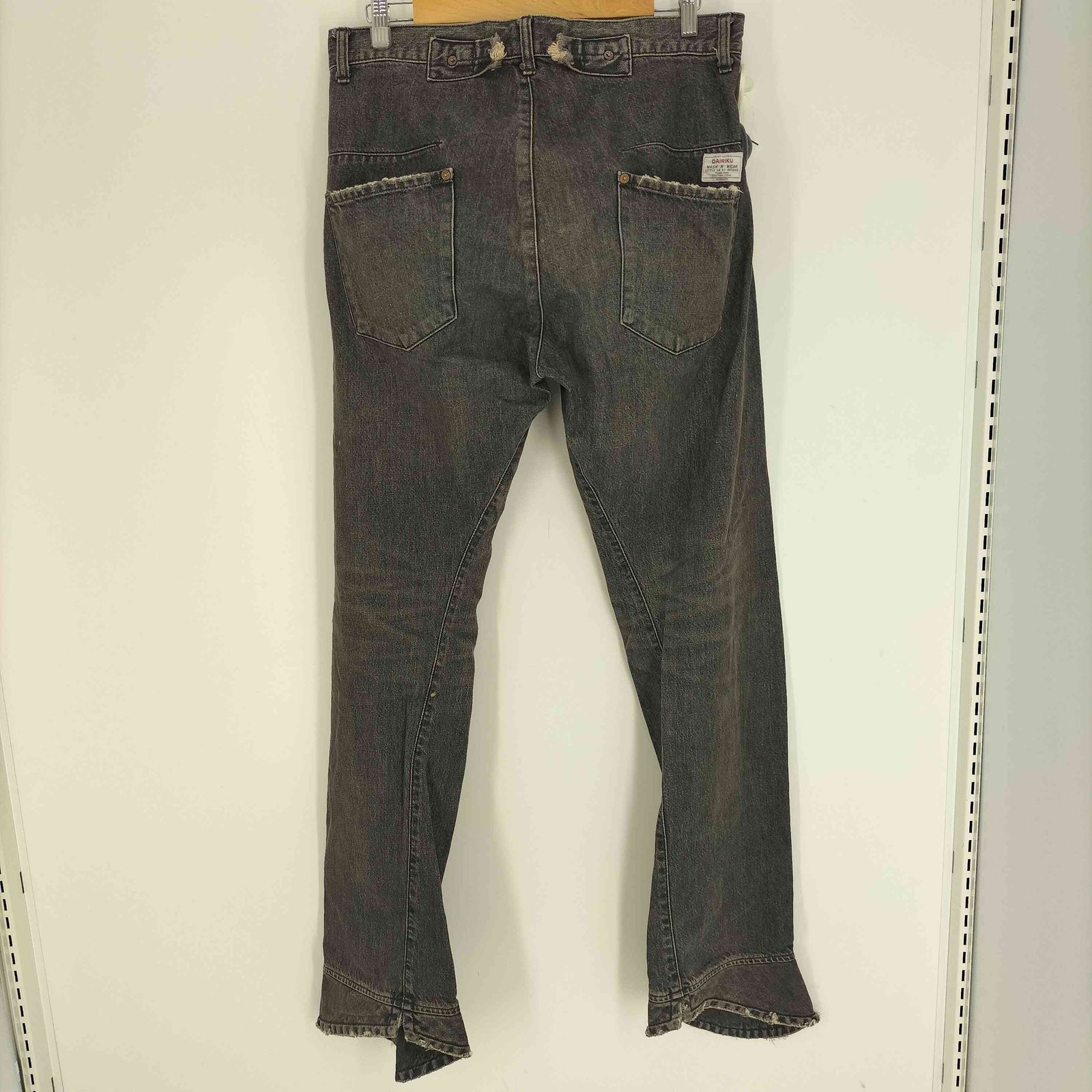 ダイリク DAIRIKU 24SS MY HERO Cowboy Shoes Draping Denim Pants