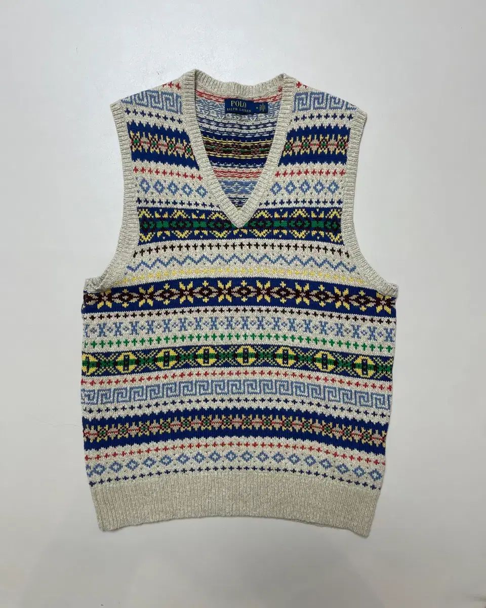 ポロ カシミア フェアアイル ベスト M