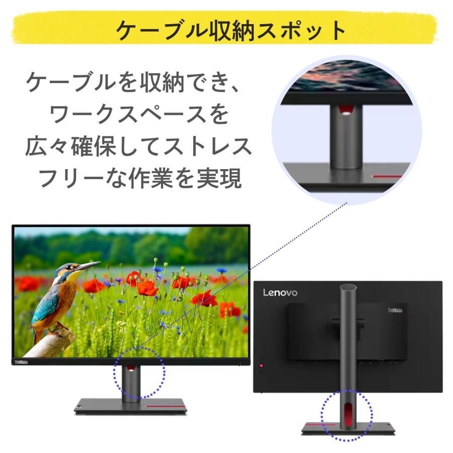 Lenovo 24.5型 ワイド モニター 液晶ディスプレイ ThinkVision P25i-30