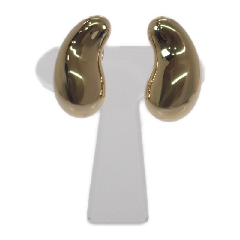 多少スレ ティファニー TIFFANY-Co. ビーン イヤリング ヴィンテージ K 18イエローゴールド レディース