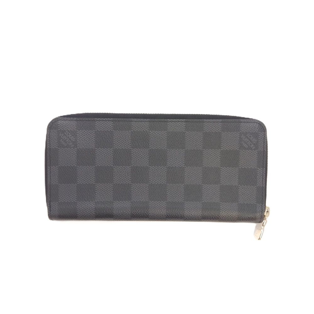 ルイヴィトン LOUIS VUITTON ジッピーウォレット ヴェルティカル ラウンドファスナー ダミエ グラフィット N 63095 ブラック RFID メンズ