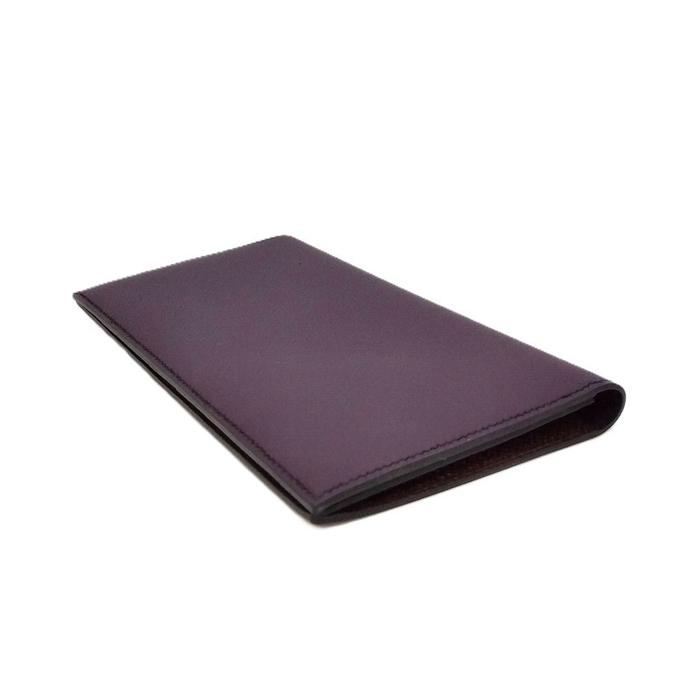  エルメス HERMES MC 2 フレミング 札入れ ヴォーエプソン D刻印 パープル メンズ その他 小物