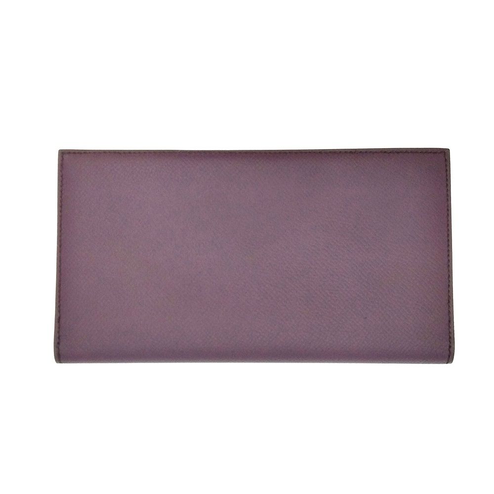 エルメス HERMES MC 2 フレミング 札入れ ヴォーエプソン D刻印 パープル メンズ