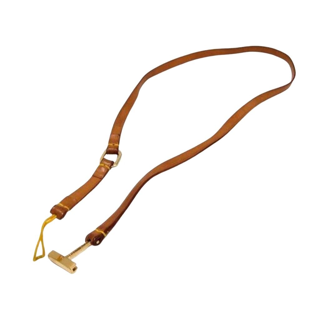 ルイヴィトン LOUIS VUITTON コリエ テレフォン ジャポン ストラップ ヌメ革g 65 cm M 63055 ブラウン TH 0021