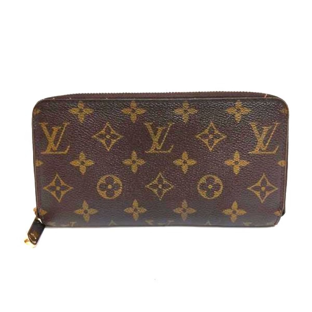 ルイヴィトン LOUIS VUITTON ジッピー ウォレット 長財布 モノグラム キャンバス M 60017 ブラウン CA 0036