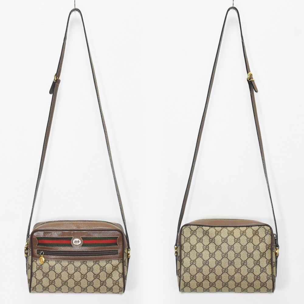 GUCCI グッチ オールドグッチ シェリーライン GG柄 ブラウン ベージュ