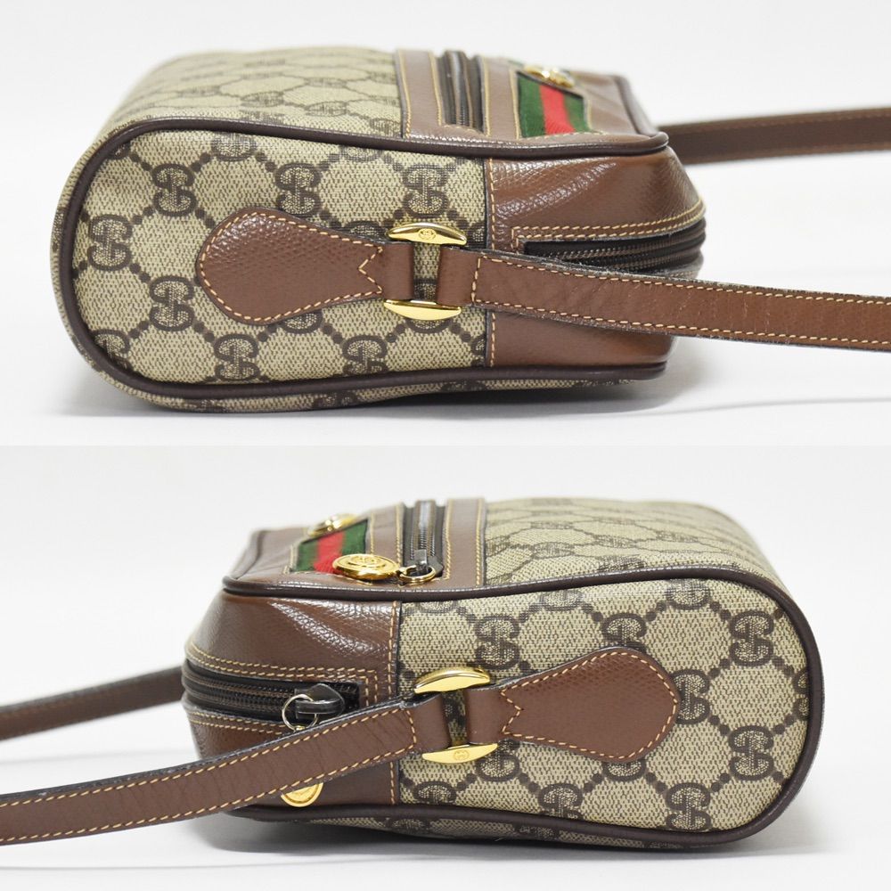 GUCCI グッチ オールドグッチ シェリーライン GG柄 ブラウン ベージュ