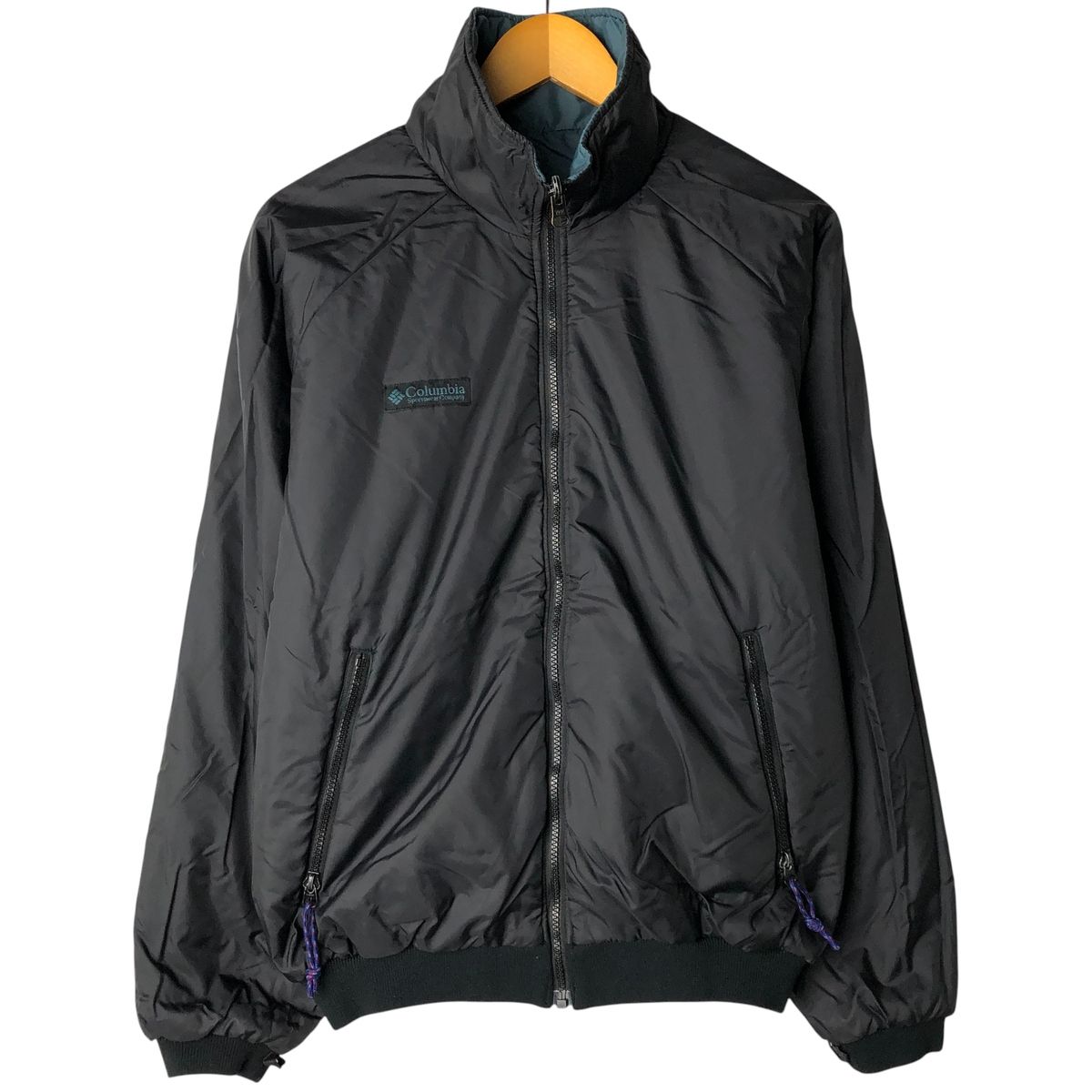 古着 90年代 コロンビア Columbia リバーシブル 白タグ 中綿ジャケット 